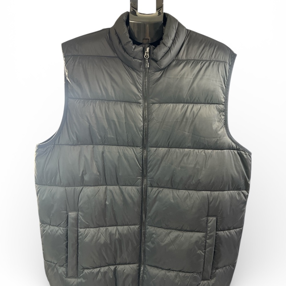 Swiss Tech Men's Charcoal Puffer Vest